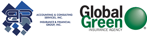 BR Accounting / Global Green Insurance Agency Logo